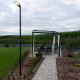 Słupek latarnia ogrodowa PATHWAY LED 36W czarny 285cm 9125