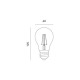 Żarówka LED E27 FGS 8W barwa NEUTRALNA 360 Line