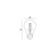 Żarówka ozdobna do girlandy Filament LED G45 E27 FMB 1,3W barwa ciepła 2700K