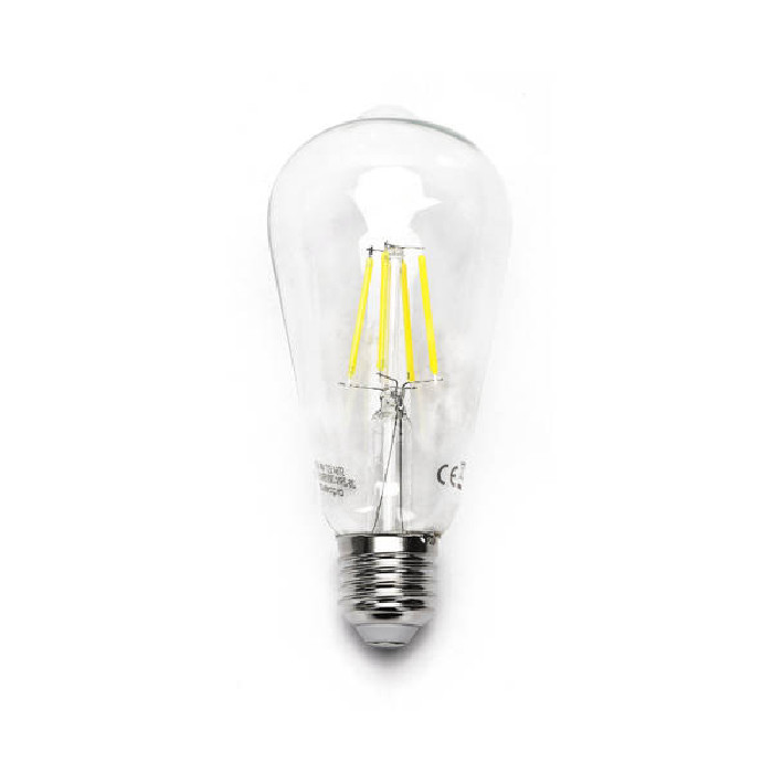 Żarówka Filament LED E27 ST64 4W zimna 6500K