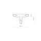 Łącznik T CTLS POWER T CONNECTOR RIGHT-2 BLACK (T-R2) prawy czarny 8704