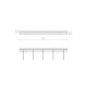 Puszka montażowa zwisy CAMELEON CANOPY B 780 white biała 78cm do 12pkt 8562