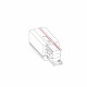 Końcówka zasilająca CTLS POWER END CAP LEFT WHITE (PE-L) 8232