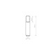 8538 Klosz "CAMELEON CYLINDER L WHITE" 8538