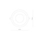 Downlight lampa sufitowa wpuszczana KEA 40W LED 3000K IP44 | biała 8768