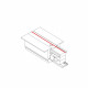 Końcówka zasilająca CTLS RECESSED POWER END CAP LEFT WHITE (PE-L) 8234