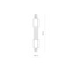 Łącznik giętki flex CTLS RECESSED POWER FLEX CONNECTOR 8677 czarny 8677