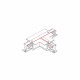 Łącznik T podtynkowy CTLS RECESSED POWER T CONNECTOR RIGHT 1 T-R1 8246 prawy czarny 8246