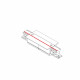 Łącznik wzdłużny podtynkowy CTLS RECESSED POWER STRAIGHT CONNECTOR BLACK 8685 czarny 8685