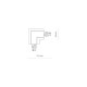 Łącznik kątowy L podtynkowy CTLS RECESSED POWER L CONNECTOR LEFT L-L 8684 Lewy biały 8684