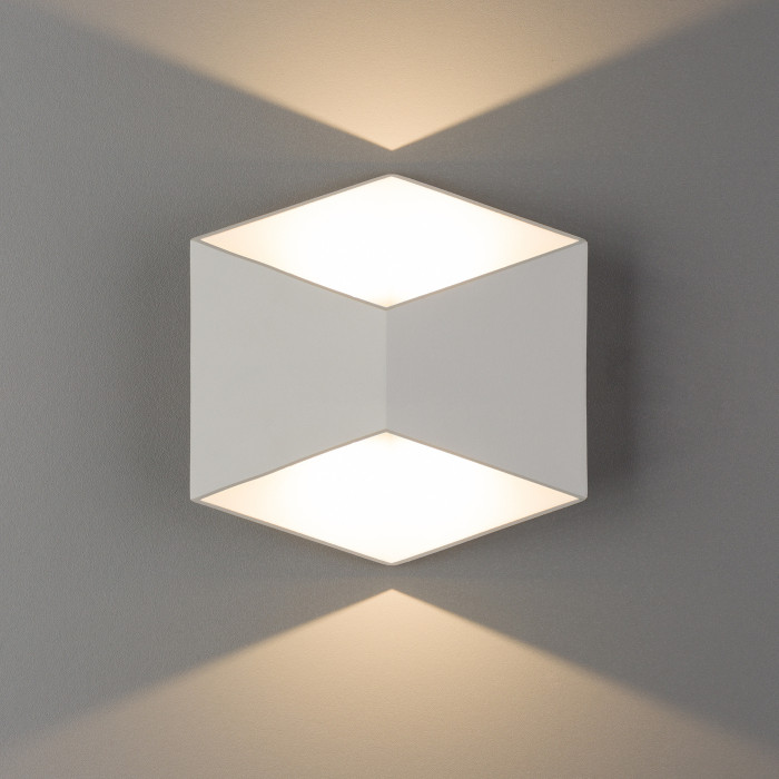 Kinkiet TRIANGLES LED zewnętrzny IP54 3000K łazienka | biały 8143