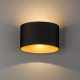 Lampa ścienna do biura kinkiet ELLIPSES LED 2x 5W | czarny złoty 8181