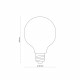 Żarówka dekoracyjna E27 BULB LED 3571 6,5W barwa ciepła 2700K G95 3571