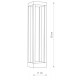 Lampa zewnętrzna słupek STRUCTURE LED IP54 | czarny 8145