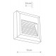 Lampa ścienna SIDEWALK SQUARE LED IP54 | czarny 8148