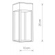 Lampa kinkiet zewnętrzny STRUCTURE LED IP54 | czarny 8146