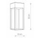 Lampa kinkiet zewnętrzny STRUCTURE LED IP54 | czarny 8146