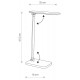 Lampa biurkowa do pracy i domu STYLE LED ładowarka indukcyjna 1A | czarna 8404