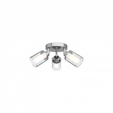 Lampa sufitowa pół plafon VISTA III 3x G9 IP44 śr. 35cm | chrom 8050