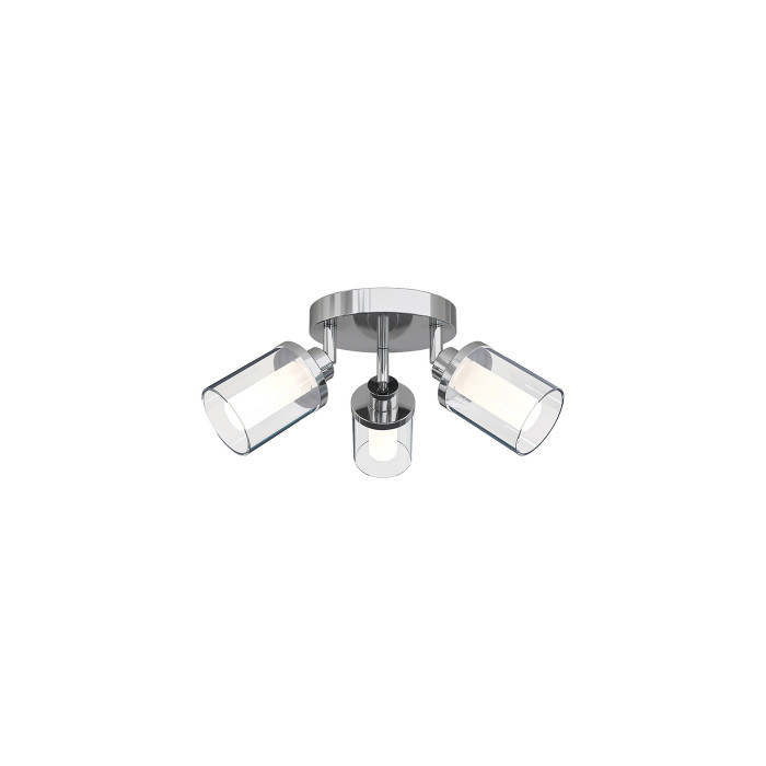 Lampa sufitowa pół plafon VISTA III 3x G9 IP44 śr. 35cm | chrom 8050