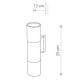 Lampa ścienna kinkiet zewnętrzny EXE II IP54 | czarny 8330