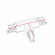 Łącznik T CTLS POWER T CONNECTOR LEFT -2 BLACK (T-L2) lewy czarny 8237