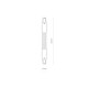 Łącznik giętki natynkowy systemu CTLS POWER FLEX CONNECTOR WHITE 8698 biały 8698
