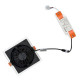 Lampa sufitowa wpuszczana DIA 18W LED 4000K | biały czarny 8721