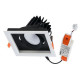 Lampa sufitowa wpuszczana DIA 18W LED 4000K | biały czarny 8721