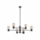 Plafon wewnętrzny loftowy RADIUS VI E27 60W wys. 85cm | czarny 7932