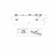 Lampa punktowa podtynkowa MONO SURFACE III szer. 70cm GU10 | czarny złoty 7691