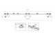 Lampa 6 punktowa podtynkowa MONO SURFACE VI 200cm GU10 | czarny 7837