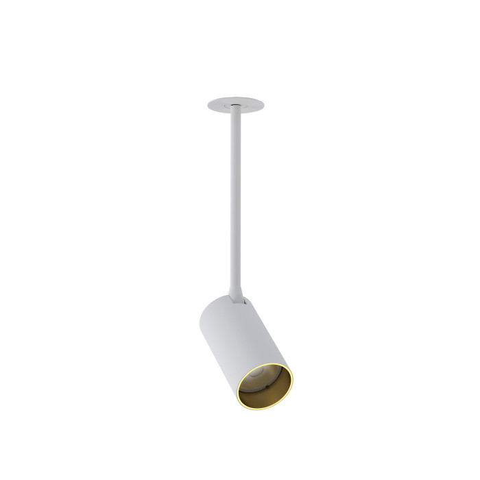 Lampa punktowa podtynkowa MONO SURFACE LONG M 39cm GU10 | biały/złoty 7677