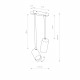Lampa punktowa natynkowa MONO LONG II wys. 41cm 2xGU10 | mosiężny 7733