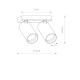 Lampa punktowa natynkowa MONO II dł. 31cm GU10 | czarny 7841