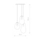 Lampa wisząca PEAR III wys. 130cm 3xE27 | złoty/transparentny 7794