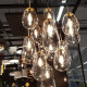 Lampa wisząca PEAR III wys. 130cm 3xE27 | złoty/transparentny 7794