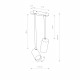 Lampa punktowa natynkowa MONO LONG II wys. 36cm 2xGU10 | biały/złoty 7672