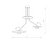 Lampa sufitowa DISK III szer. 72cm 3xGX53 | czarny/brązowy 7644