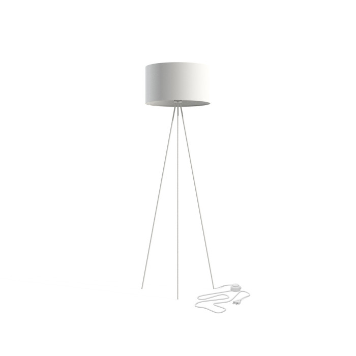 Lampa podłogowa stojąca CADILAC I 156cm E27 | biały 8191
