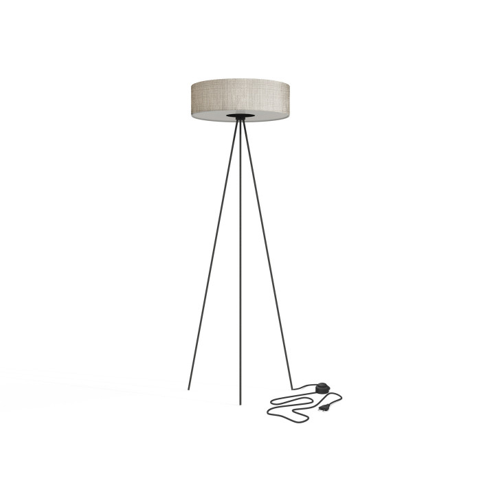 Lampa podłogowa CADILAC III 154cm 3xE27 | biały/czarny 8190