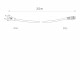 Kabel zasilający do girlandy ogrodowej FESTOON LIGHTS 2,5m IP44 | czarny 7871