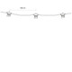 Girlanda ogrodowa FESTOON LIGHTS 9M 15xE27 | czarny 7872