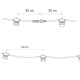 Girlanda ogrodowa FESTOON LIGHTS 9M 15xE27 | czarny 7872