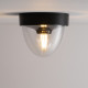 Plafon NOOK SENSOR z czujnikiem ruchu wys. 15cm E27 IP44 | czarny 7977