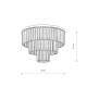 Żyrandol CRISTAL SILVER M szer. 56cm 9xE14 | srebrny 7628