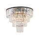 Żyrandol CRISTAL SILVER L szer. 71cm 12xE14 | czarny/transparentny 7630
