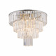 Żyrandol CRISTAL SILVER L szer. 71cm 12xE14 | srebrny/transparentny 7631