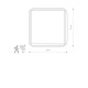 Plafon z czujnikiem ruchu TAHOE II 25cm 2xE27 IP44 | chrom 10041