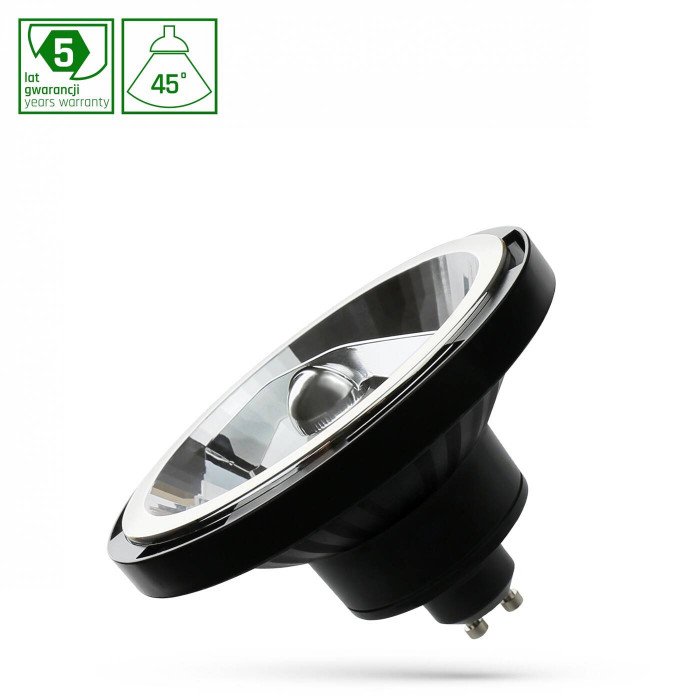 LED AR111 GU10 230V 12W SMD 45st NW BLACK SPECTRUM